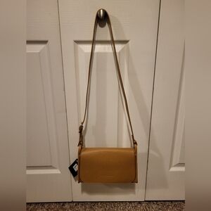 Longchamp Walnut Leather Crossbody Bag